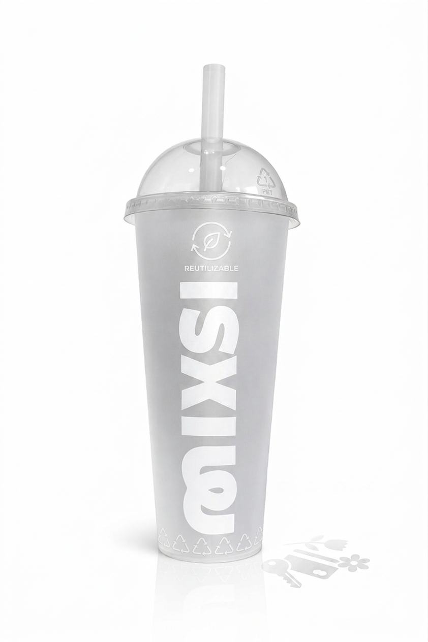 Vaso reutilizable y reciclable